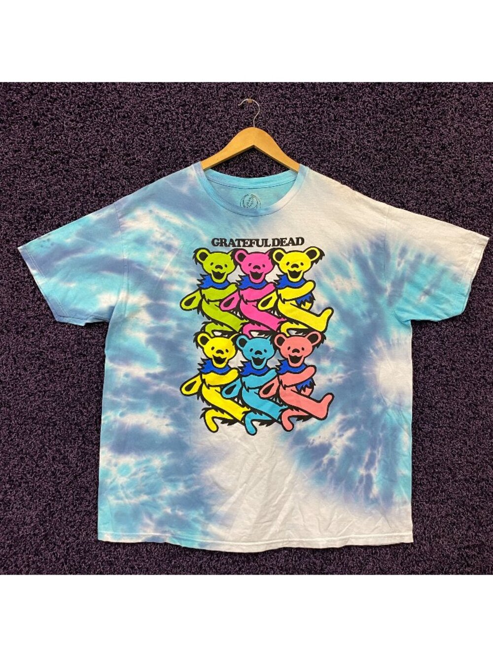 Grateful Dead Dancing Bears tiedye Tshirt size extra large